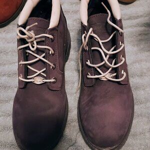 Timberland Lace Up Womens boots, 9, Purple, Suade, Worn Once